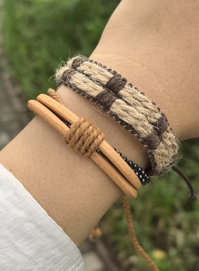 网红同款手链欧美简约复古可调节