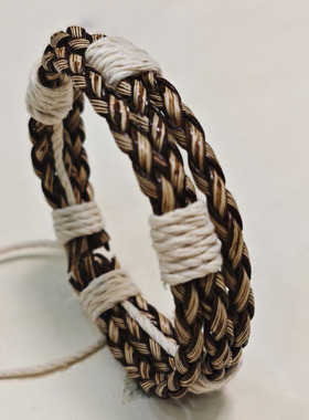 复古编织皮革手链简约欧美男女小众文艺情侣手绳可调学生平价手环