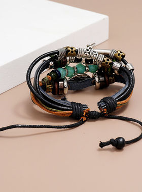 民族风小众手串个性可调节眼睛款