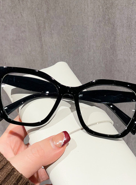 英国moleubak酒红框多边形眼镜架辣妹平光镜时尚自拍近视防蓝光