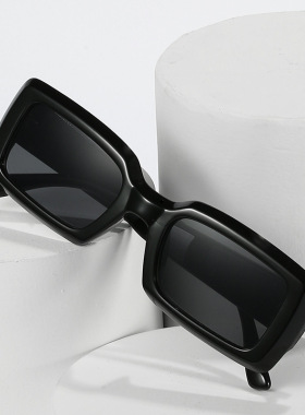 英国moleubak爆国际站ins小框太阳镜 时尚方形果冻色墨镜多色