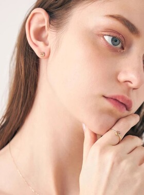 轻奢 24年缤纷彩虹 甜甜圈 多色彩钻红蓝宝石s925银 项链