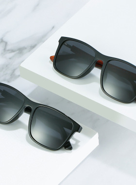 英国moleubak新款男士偏光木纹太阳镜 uv运动休闲墨镜