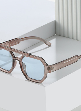 英国moleubak新款pc双梁墨镜欧美方形飞行员墨镜太阳镜女眼镜潮