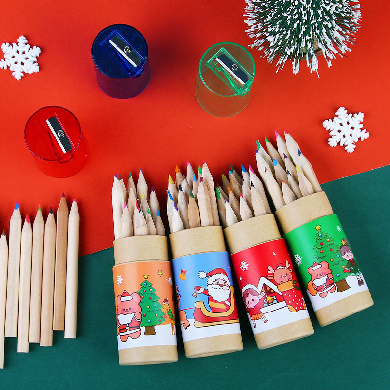 Christmas creative stationery 12 color lead children and students painting