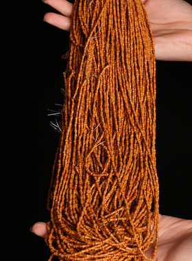 橄榄核竹节108颗6×3素珠长串手链DIY配件钥匙扣挂件批发散珠