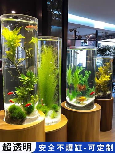 高透明亚克力封底管有机玻璃加工圆形筒展示柜保护高透明透明罩子 - 图2