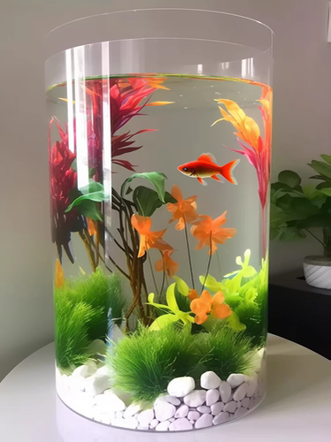 高透明亚克力封底管有机玻璃加工圆形筒展示柜保护高透明透明罩子 - 图1
