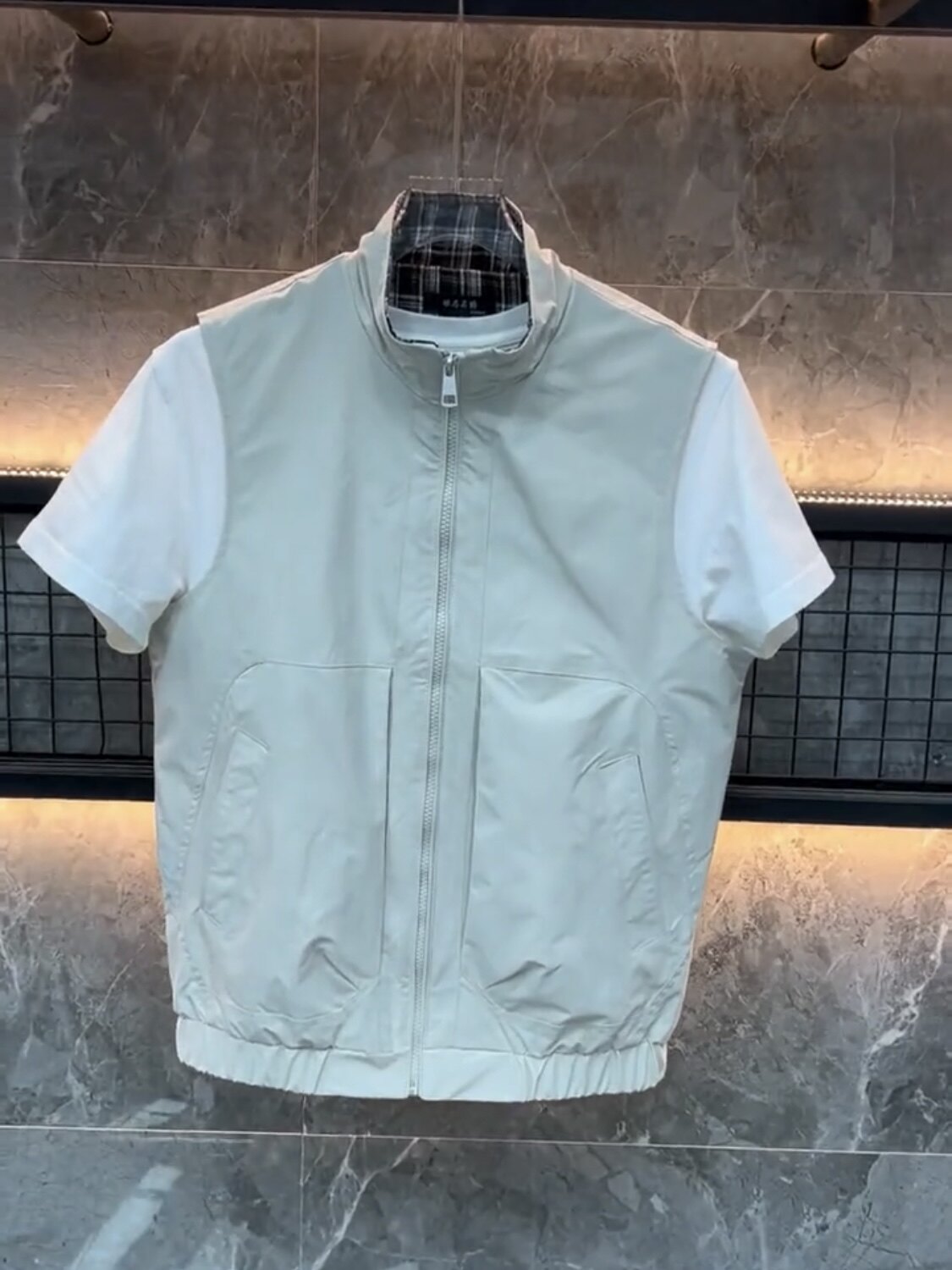 Men's new fall stand collar vest 2026 fashion