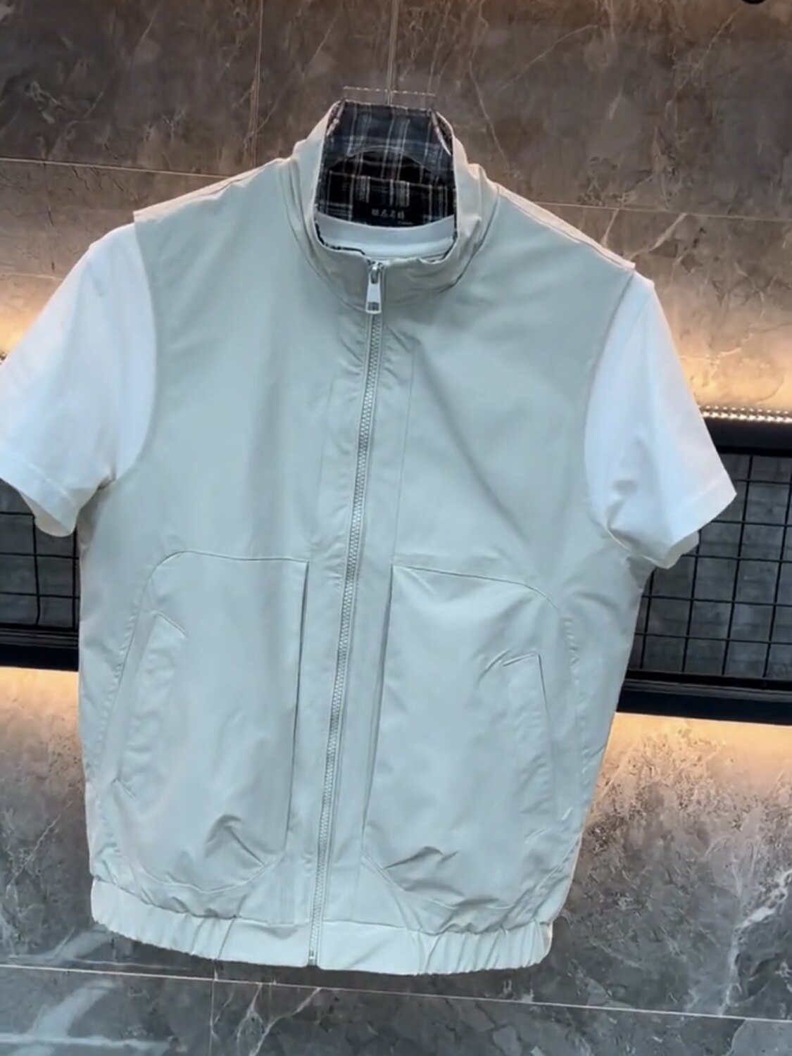 Men's new fall stand collar vest 2026 fashion