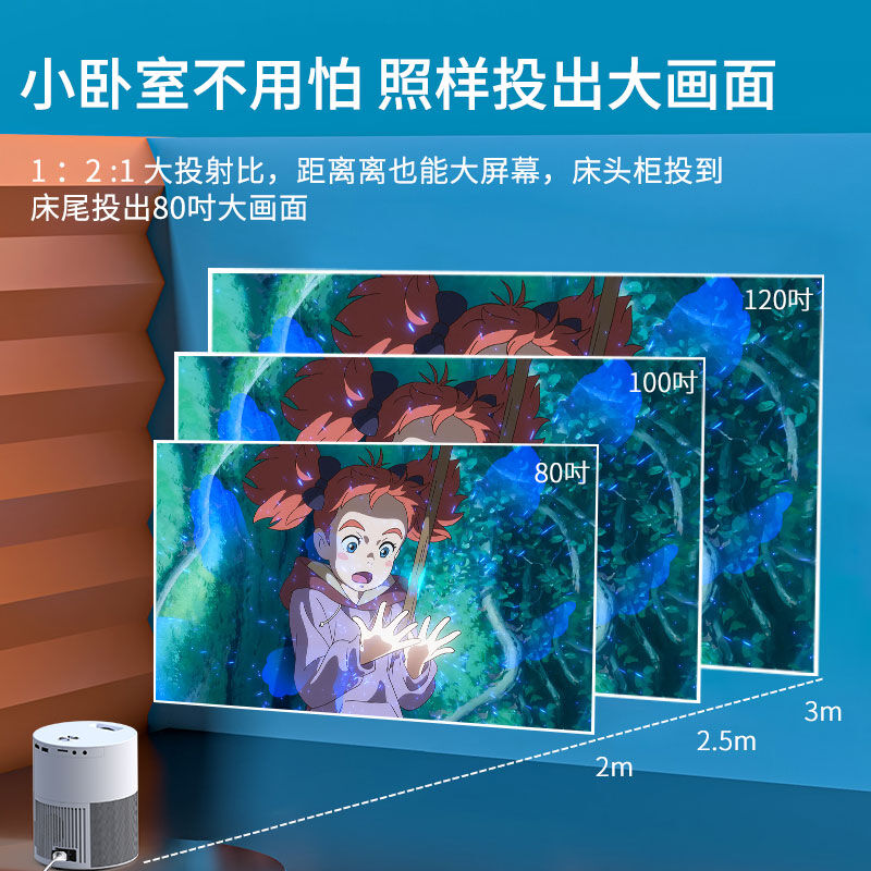 【赠投影包-1080P高清】微影新款M1手机投影仪家用办公4K高清便携