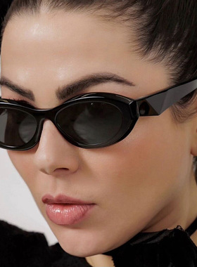 日本cherry kitty椭圆小框太阳镜新款欧美时尚太阳眼镜个性潮