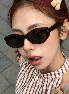 日本cherry kitty可可镜窄框太阳镜复古遮阳墨镜潮辣妹太阳眼镜