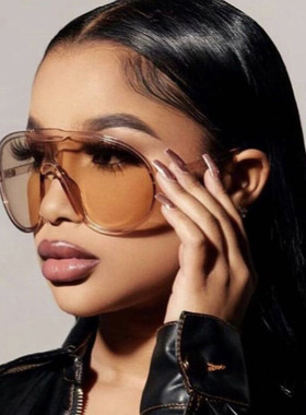 日本cherry kitty超大框连体太阳镜新款个性太阳眼镜户外骑行防