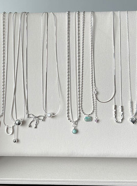 日系cherry kitty925银项链合集主推款锁骨链适合一年四季拿去卖