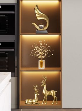 酒柜装饰品摆件轻奢高档客厅2025新款现代电视柜办公室展示柜