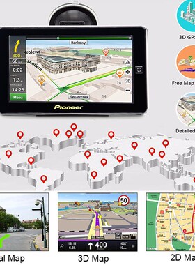 7 inch acitive screen 800MHZ car truck gps Navigation  256M