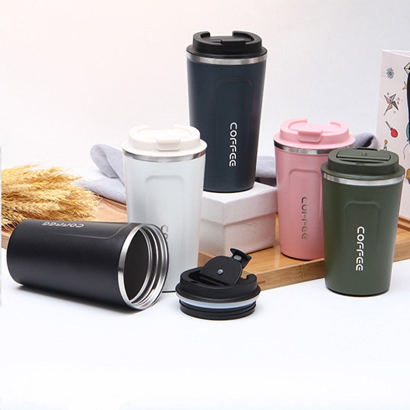 380/510ml Stainless Steel Coffee Thermos Mug Portable Car Va - 图0