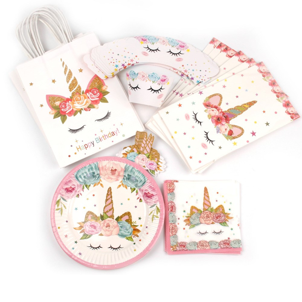 Unicorn Gift Bag With Handles Wedding Candy Bag Cookie Baby - 图0