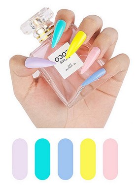 100pcs Long Ballerina  Nails Natural Coffin Press on False