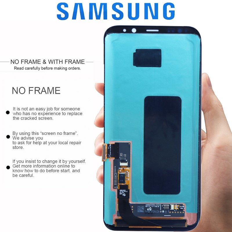 Super Amoled S8 Display with frame with Burn Shadow for Gal_虎窝淘