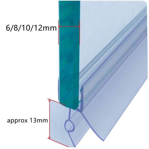 6/8/10/12mm Shower Screen Seal Strip Door Bottom Weather Str - 图2