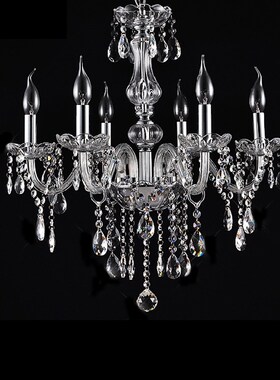 Crystal Chandelier Lights Pendant 6 Arm Candle Candelabro de