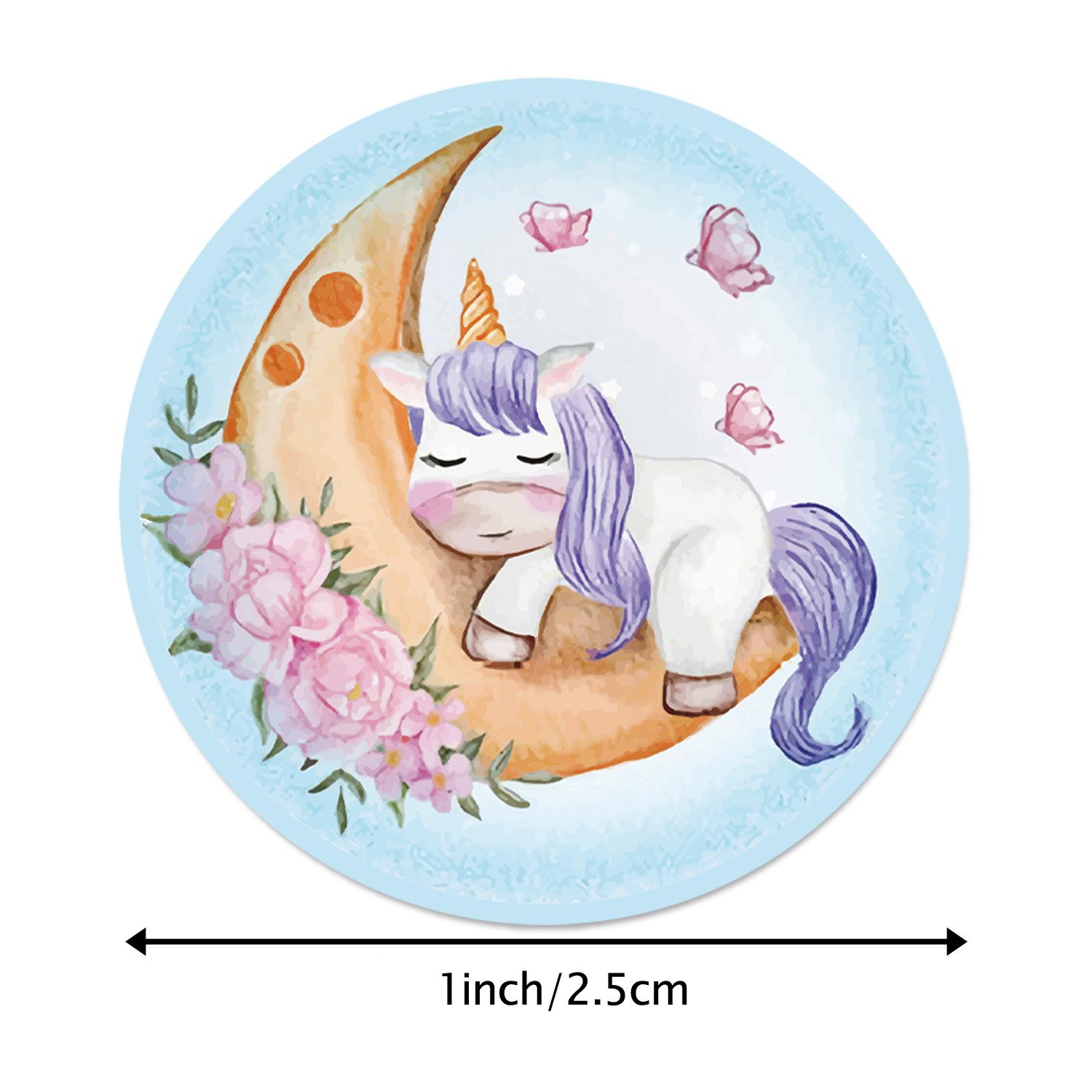 Encouragement Reward Stickers Unicorn Mermaid for Kids Schoo-图1
