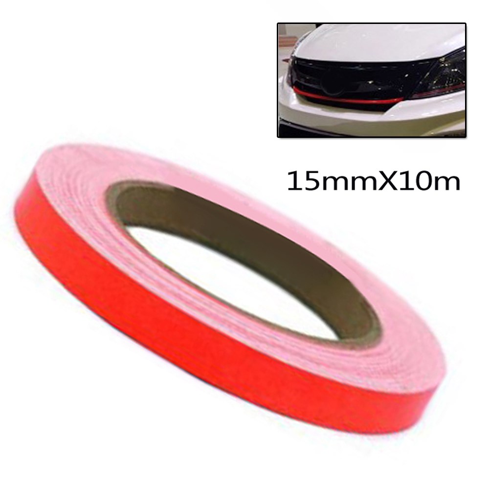 1pc Car Red Lining Reflective Vinyl Wrap Film Car Sticker D-图0