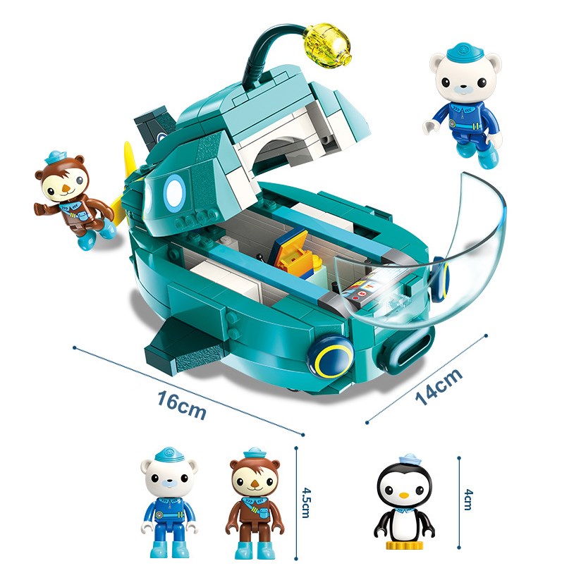 Octonauts Building Block Set Octopod Submarine Boat Educati - 图1