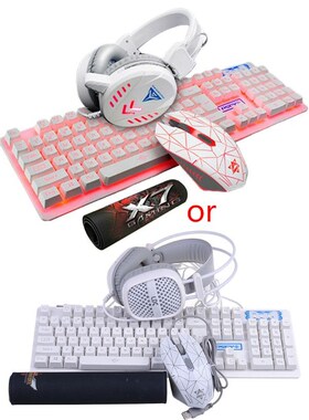 4Pcs/Set K59 Mechanical Wired USB Keyboard Illuminated Gamin