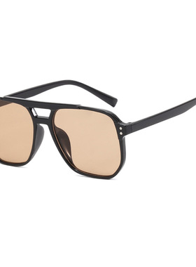 日本portney bell欧美米钉双梁方形太阳镜新款时尚太阳眼镜潮流