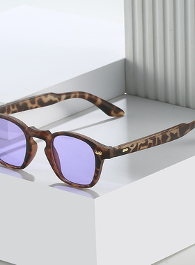 日本portney bell新款朋克嘻哈新款太阳镜个性小框多边型金属