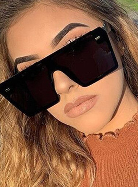 日本portney bell大框方形米钉连体太阳镜新款欧美时尚墨镜个性