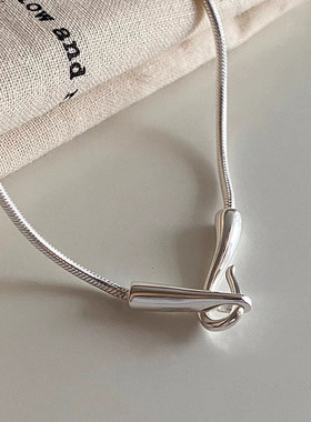 日本portney bells925银鱼钩扣蛇骨链ins小众设计冷淡风重工质感