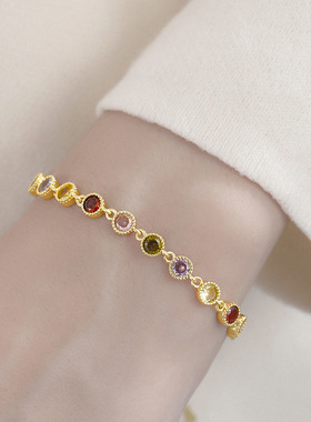 日本portney bell彩石手链女轻奢小众精致高级感简约百搭手串年