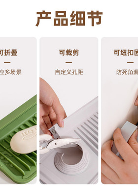 跨境纽扣款硅胶水龙头沥水垫厨房