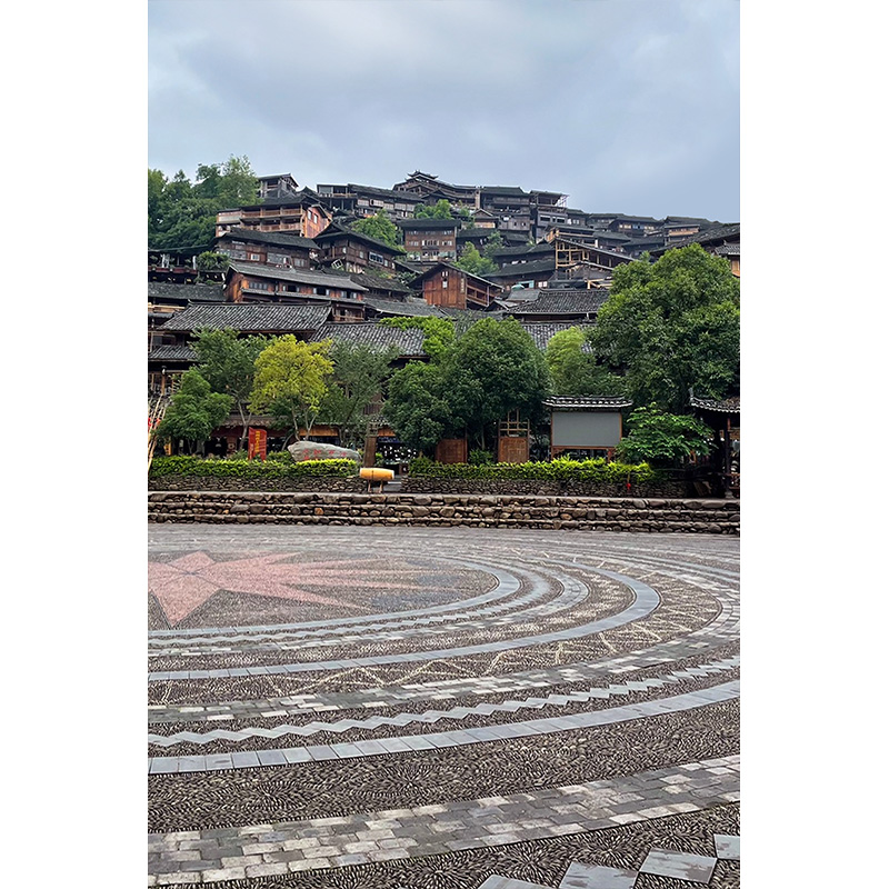 大山风景少数民族风村影楼婚纱摄影背景布苗族个性艺术写真可定制无纺布杂志MH-0964 - 图1