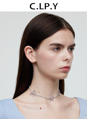 C.LP.Y连串蝴蝶结钻链项链