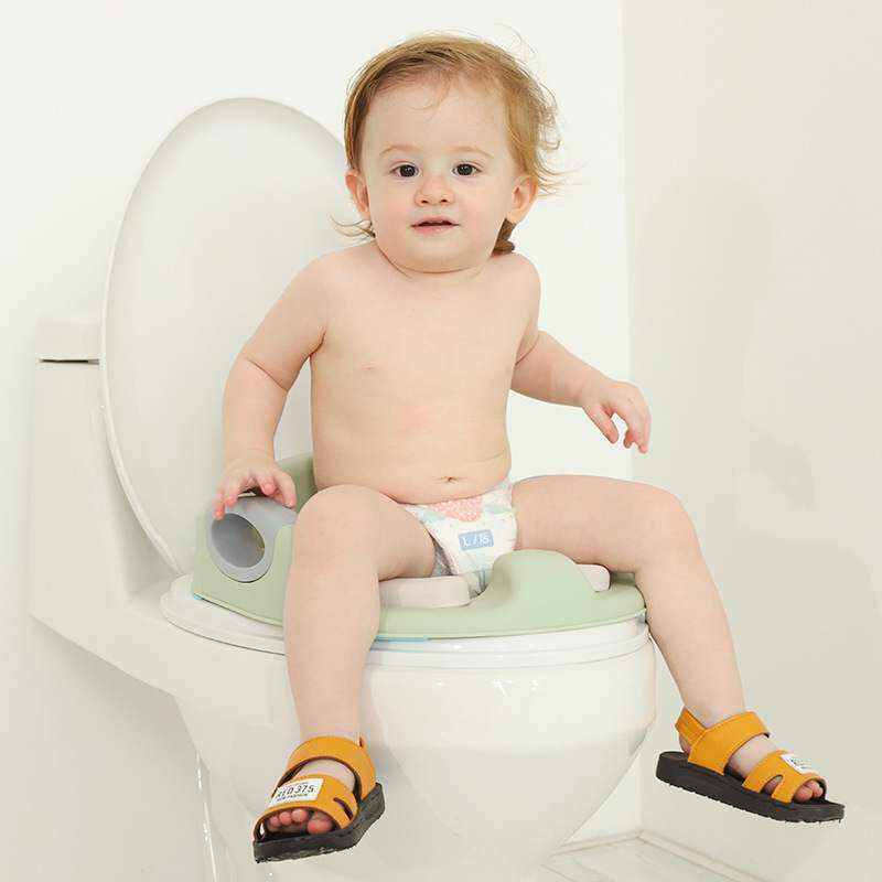 BabyMeaning辅助宝宝马桶加大号婴儿坐便圈带扶手儿童坐便器_虎窝淘