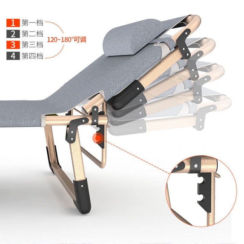 折叠床单人午休午睡床家用躺椅行军简易便携办公室成人医院陪护椅-图1