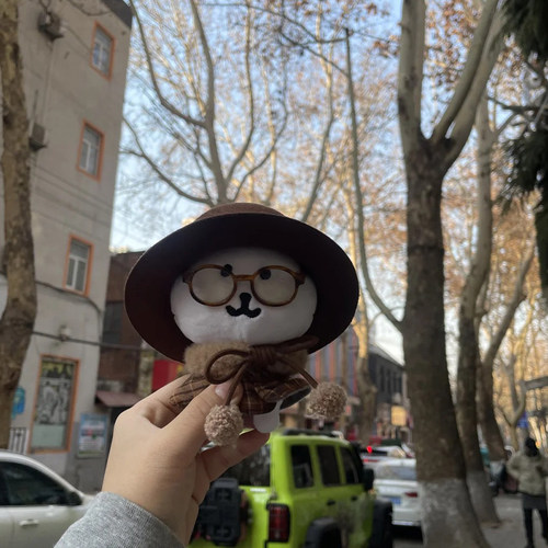 自嘲熊10cm娃衣15厘米格子裙套装帽子棉花娃娃衣服努努海星体可爱 - 图1