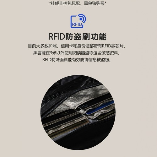 OCE GEAR山系户外时尚斜挎包折叠证件收纳包防盗刷RFID挎包单肩包 - 图0