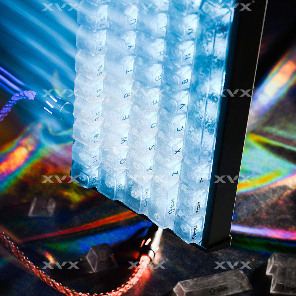 XVX冰碳纹键帽雾透碳纤维透光侧刻原厂机械磁轴键盘帽ev63/mad68,淘宝优惠券,粉丝福利购,淘宝优惠卷