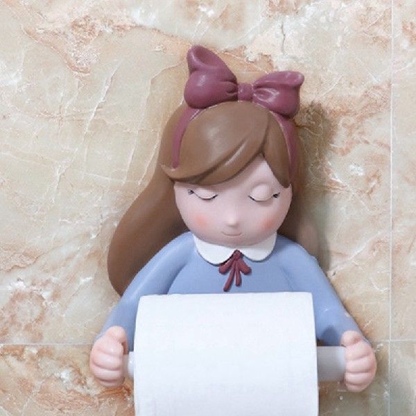 Cute Cartoon Toilet Paper Holders Princess Wall Mounted-图1