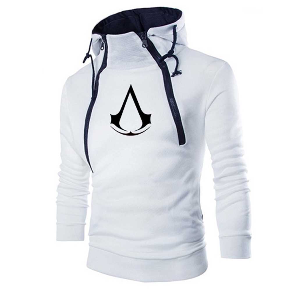 2022 New fashion men's Double zipper hoodie sweatshirt Assas-图0