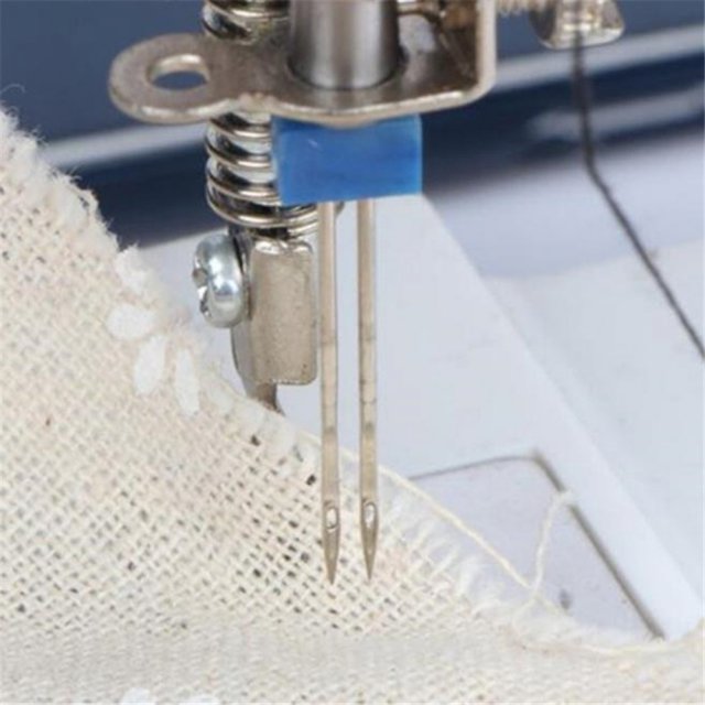 Double Twin Needles Wrinkled Sewing Presser Foot Size 2/3/4m - 图0