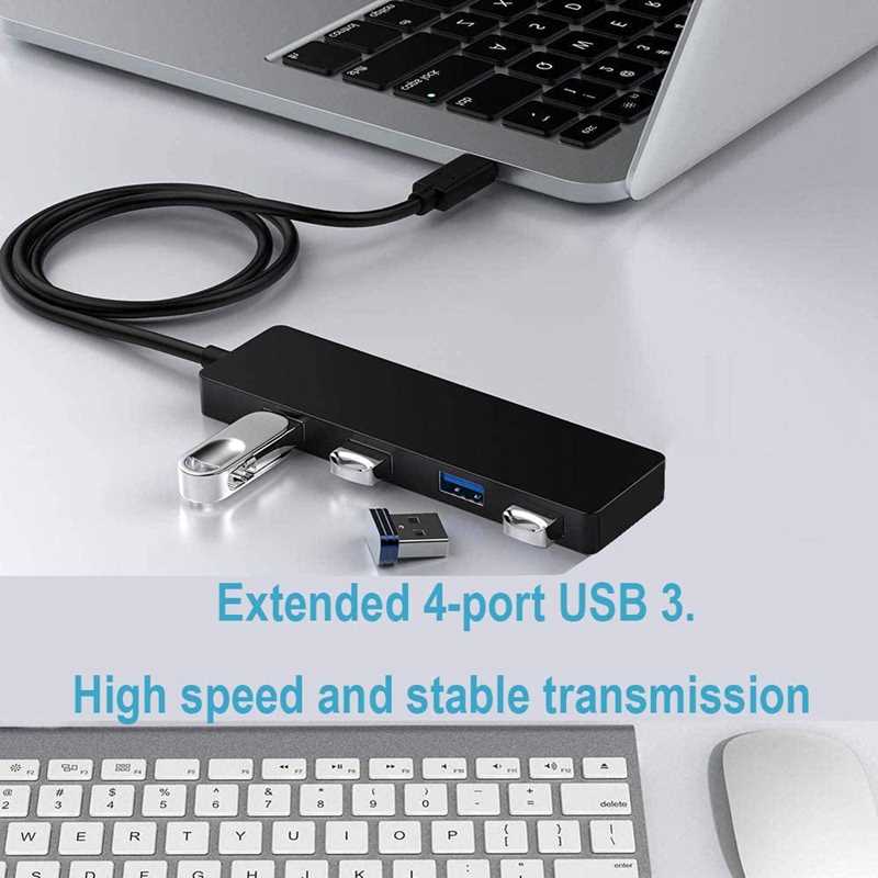 USB.0HUB 4-Port .0 Hub, One-To-Four Extender, High-Speed T - 图2