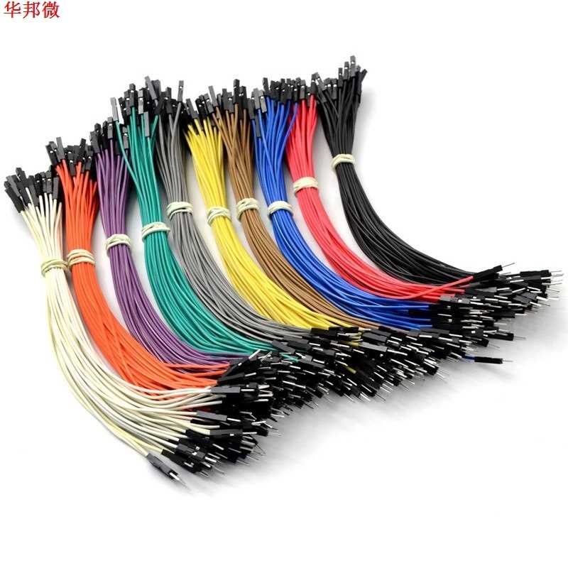 40Pcs 2.54MM 20CM Double-headed Female To Male Dupont Wire F - 图0