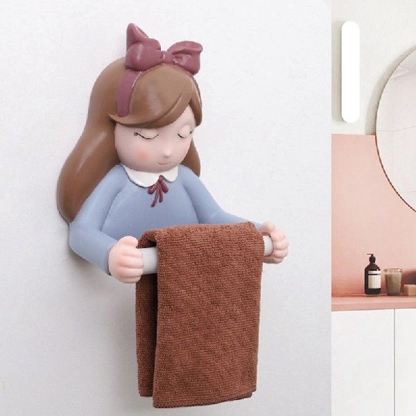 Cute Cartoon Toilet Paper Holders Princess Wall Mounted-图3